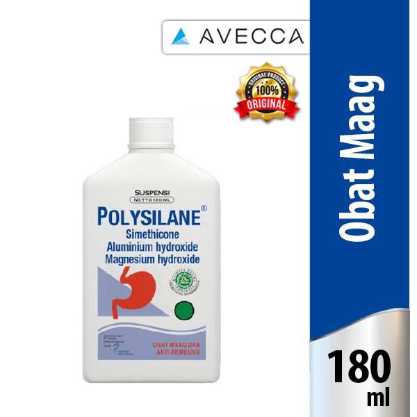 

100% Original - Polysilane Susp 180 Ml / Kembung / Sakit Maag / Gastritis
