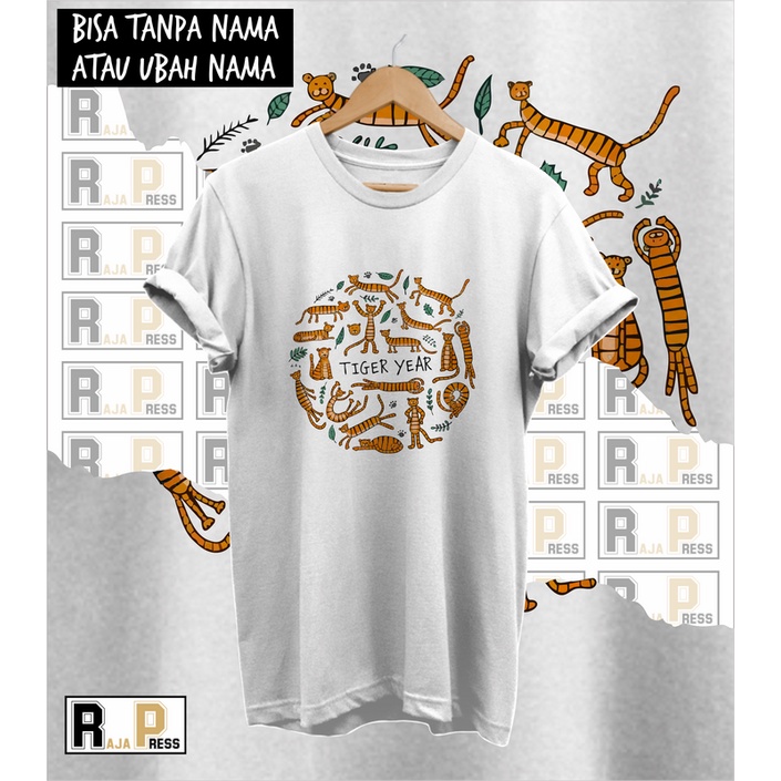 KAOS IMLEK BAJU IMLEK SINCIA MACAN BULET TIGER YEAR KATUN COMBED 30S