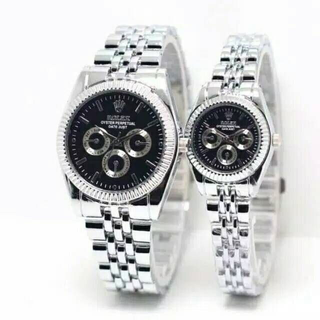 JAM TANGAN COUPLE Kobinasi RX STRAP RANTAI aw