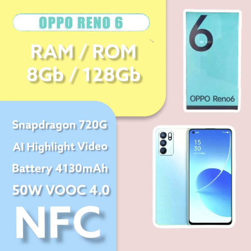 OPPO RENO 6 4G Garansi Resmi