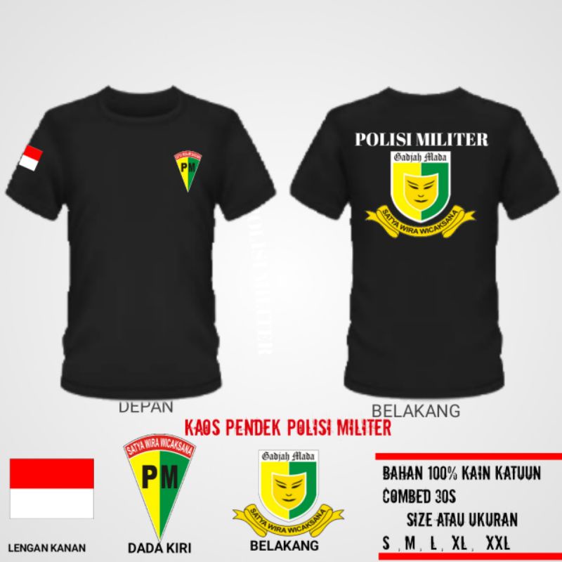 KAOS POLISI MILITER 2//BAJU POLISI MILITER