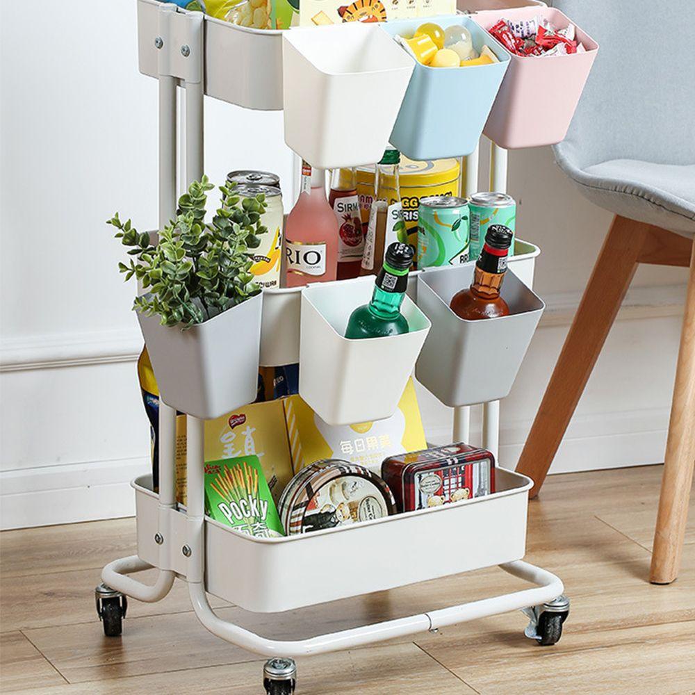 Solighter Keranjang Gantung Mini Storage Basket Storage Bucket Alat Tulis Kantor Perhiasan Kosmetik Wadah Dapur