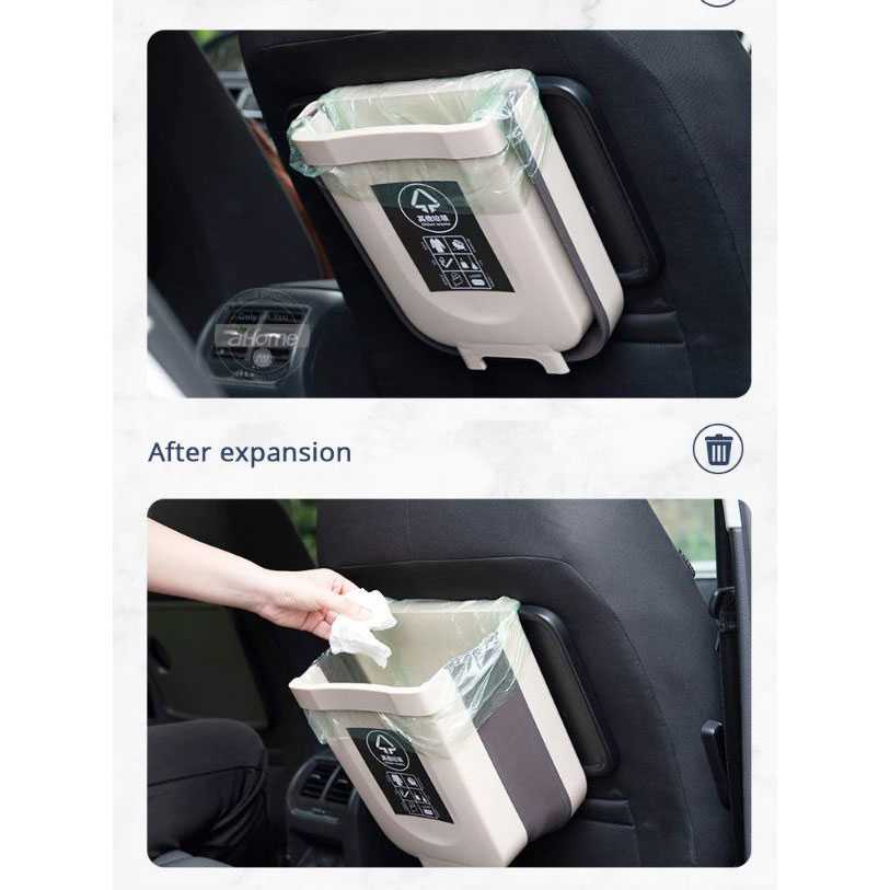 Tempat Sampah Lipat Mobil Dapur Foldable Bin Trash 6L accesoris mobil burnhilda