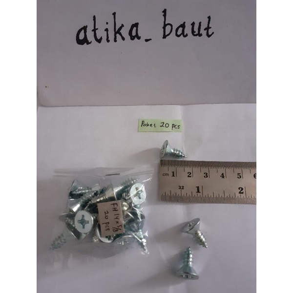 Sekrup FH 14 x 5/8" (isi 20 pcs)