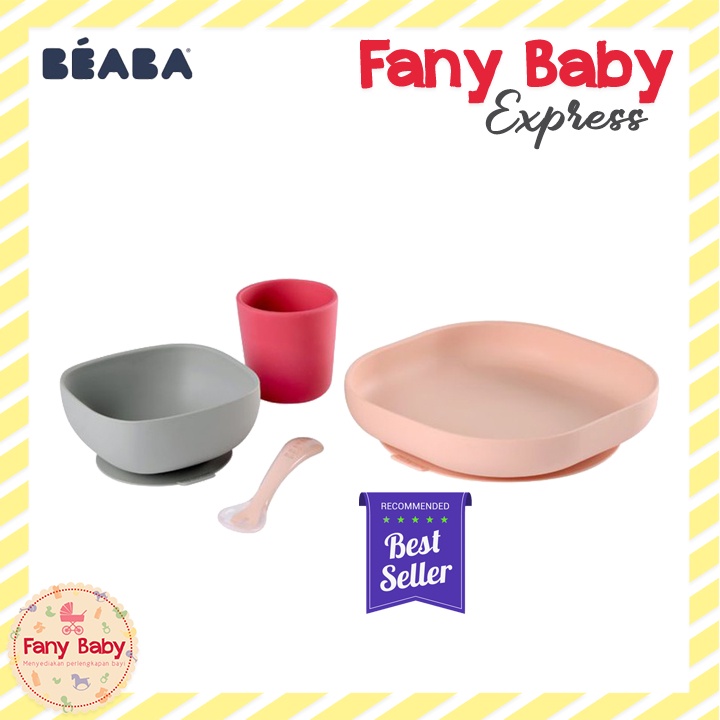 BEABA SILICON MEAL SET ( 4PCS )