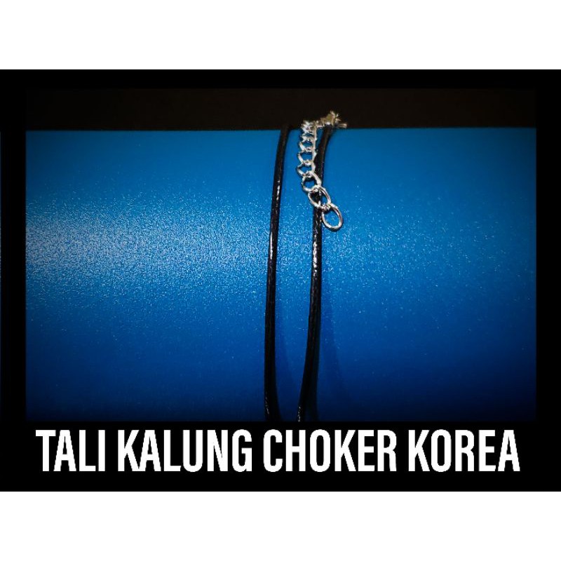 KALUNG CHOKER KOREA TALI KULIT LEMBUT WARNA WARNI