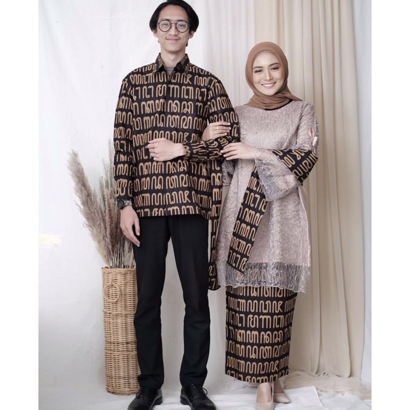 BATIK COUPLE AKSARA JAWA