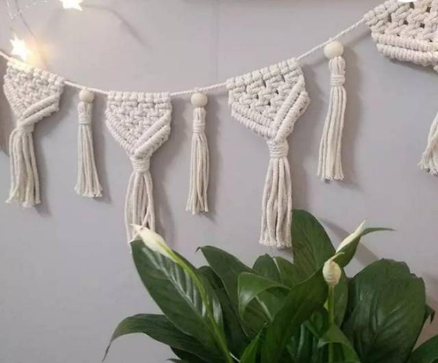 READY STOK) macrame hiasan dinding juntai / macrame wall hanging/ Dekorasi rumah/ Dekorasi pesta