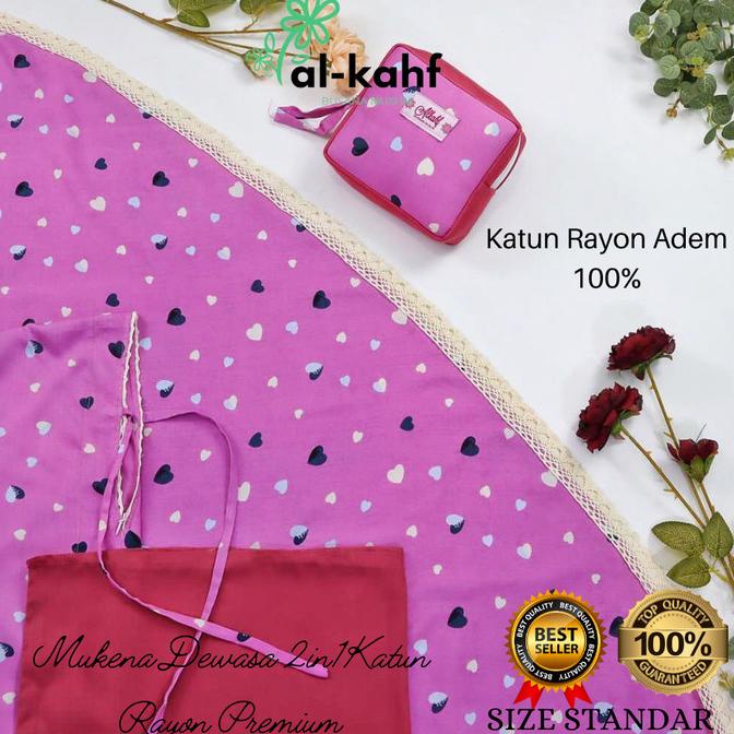 Mukena 2in1 JUMBO Al-Kahf /Mukena traveling 2in1 JUMBO /Mukena dewasa