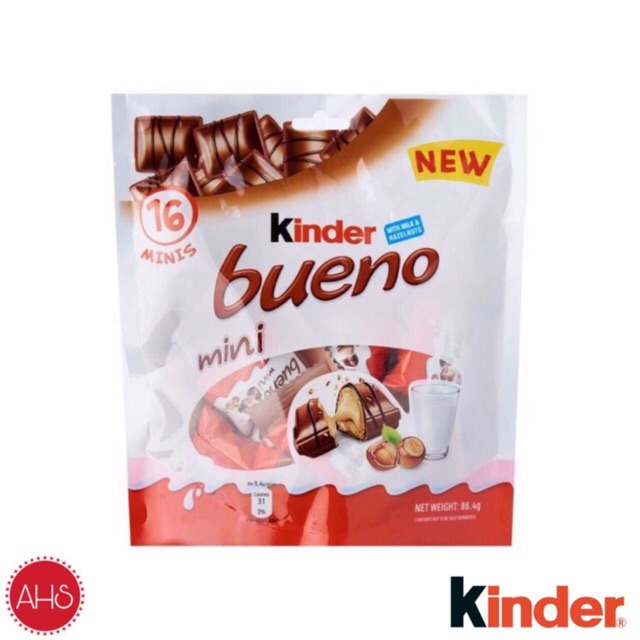 

Kinder Bueno 16 MINI Milk and Hazelnut 86,4g