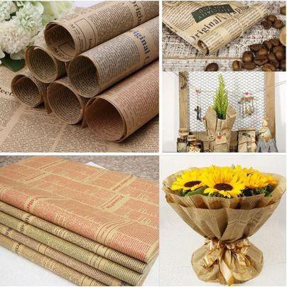 

New Ready Stock !!! Goodie Bag / Vintage Newspaper - Vintage Gift Wrapper - Green