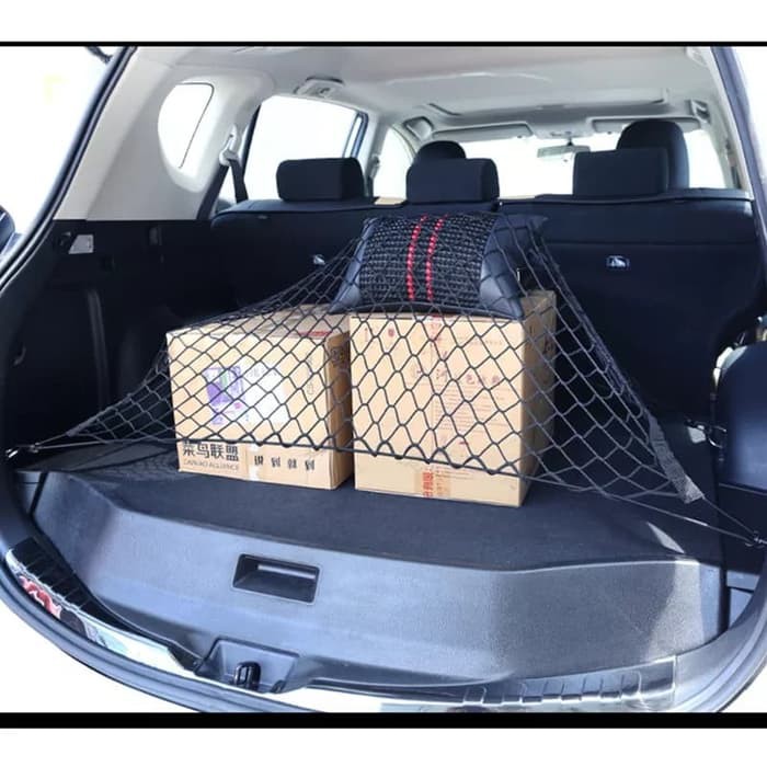 Jaring Bagasi Mobil Car Net Trunk Cargo 2 Lapis Universal Ada Pengait