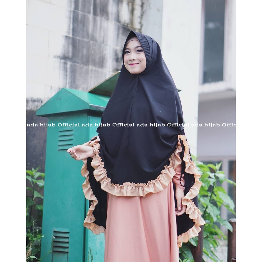 Jual Jilbab Khimar HUMAIRA Jumbo Kriwil / Khimar Syari / Jilbab Instan