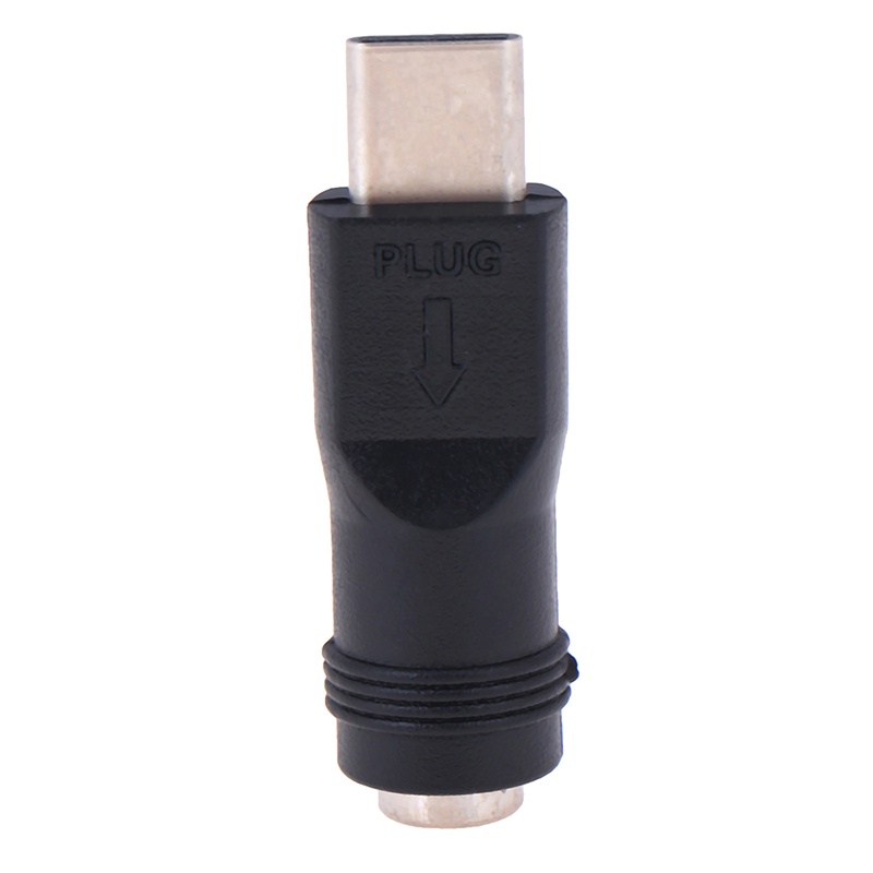 【Theredsunrisesiwy.id】1pcs 5.5*2.1mm Female jack to Type-C 3.1 Male Plug 90 / 180 Degrees DC Adapter