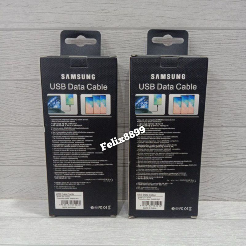 Kabel Data Charger Samsung A20 A30 A31 A50 Original 100% Fast Charging Type C