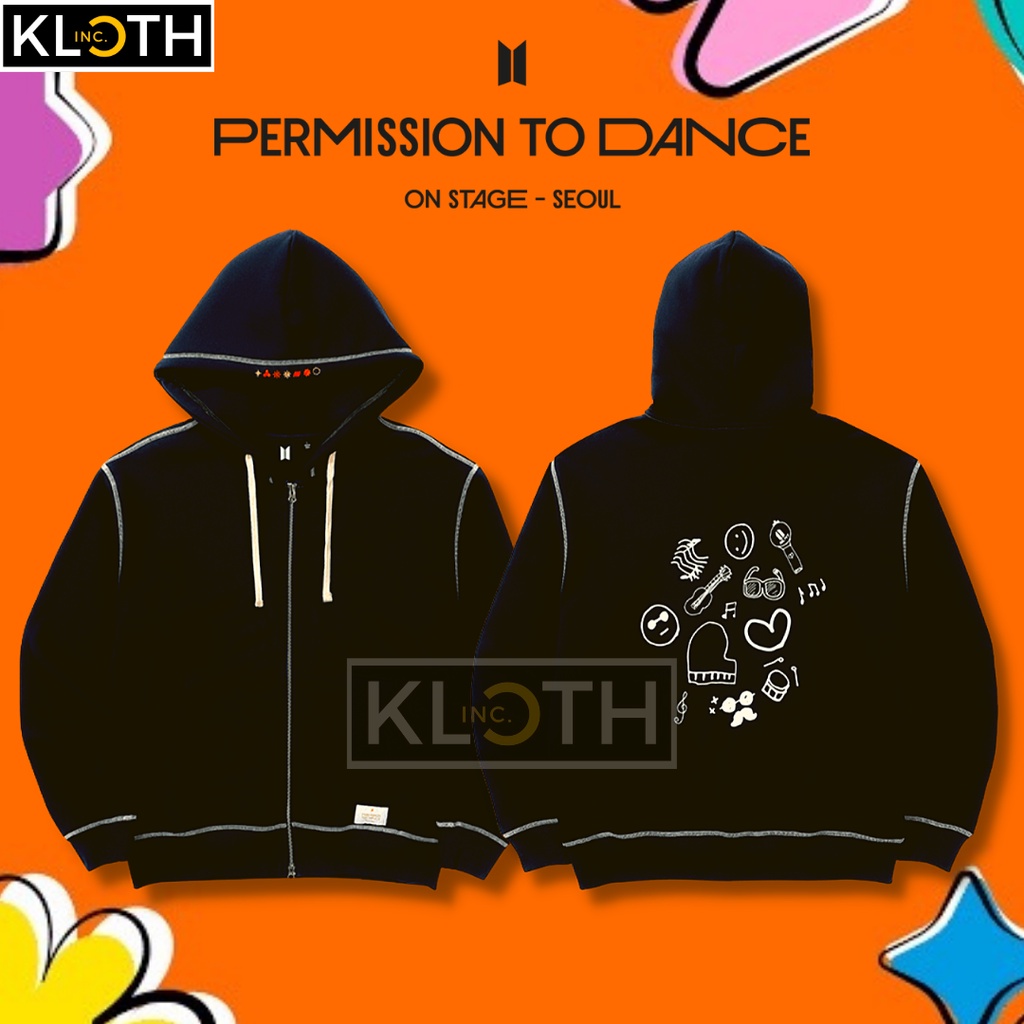 [PTD] Hoodie BTS Permission to Dance On Stage Seoul 2 Concert Jahitan Luar Premium Unisex