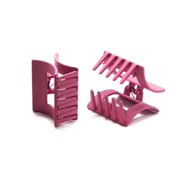 Jedai Doff 5cm Jepit Rambut Salon Doff Model Kotak Bolong Matte Hollow Square Hair Claw Clips