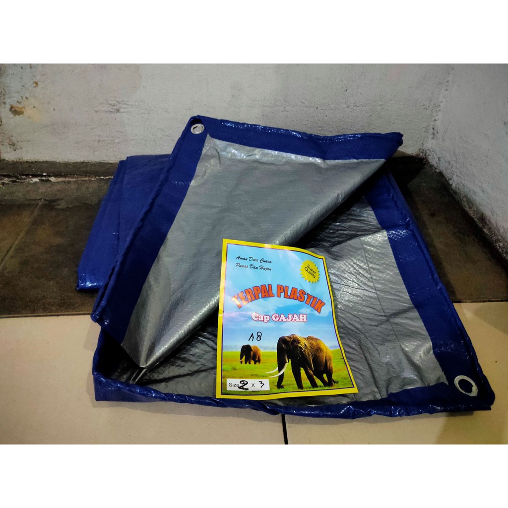 Terpal import A8 ukuran 6x8 meter Cap Gajah