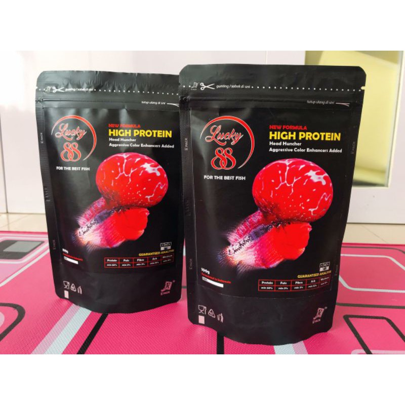 Pelet Ikan LUCKY 88 LOUHAN 100G