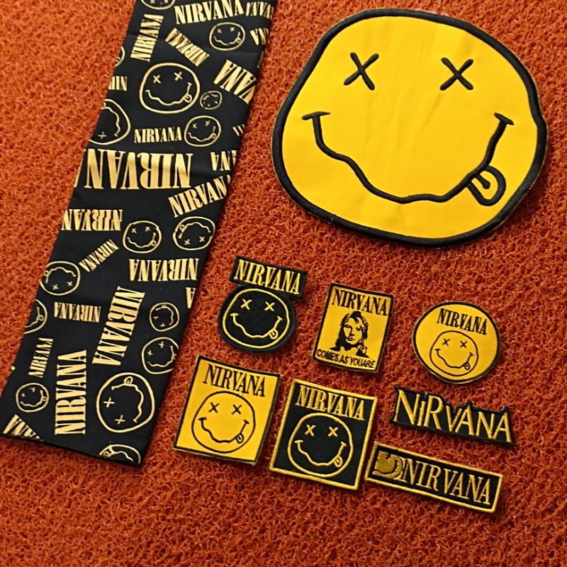 Patch bordir / Backpatch bordir NIRVANA free Slayer Bandana Best Seller