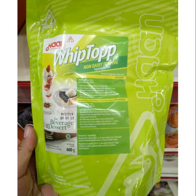 

Tepung whip cream haan whiptop 600 gram