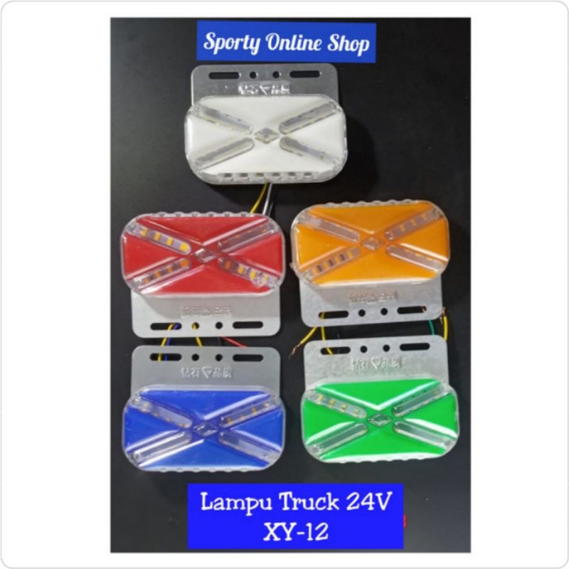 Lampu Variasi Mobil Truck 24 Volt XY-12 Isi 4pcs