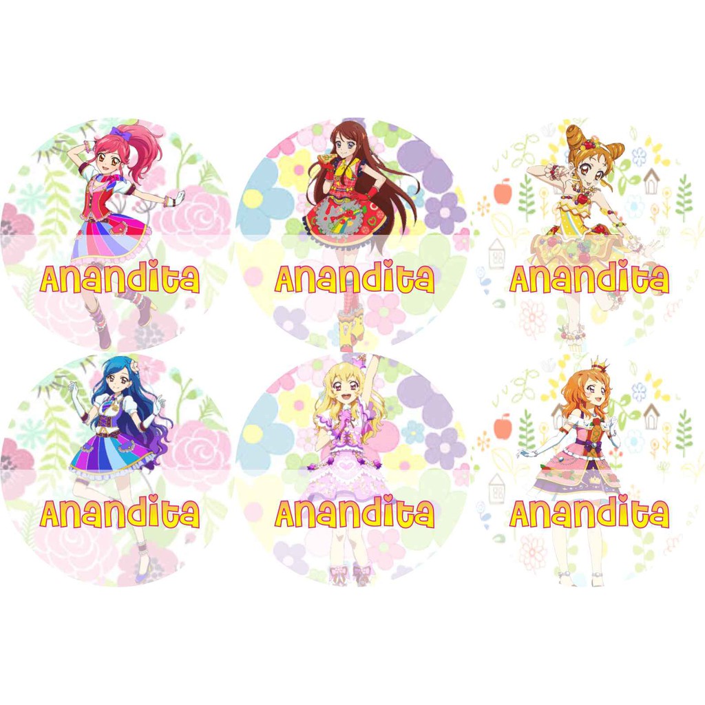 

STIKER LABEL NAMA WTAERPROOF CIRCLE AIKATSU