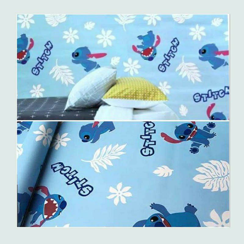 Wallpaper Sticker Dinding Motif Lilo Stich 10mx45cm