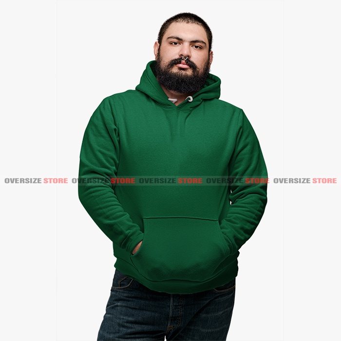 Jaket Pria Big Size Hijau Army Hodie Polos Jumbo Ukuran M L XL XXL XXXL XXXXL XXXXXL Men's Sweater H