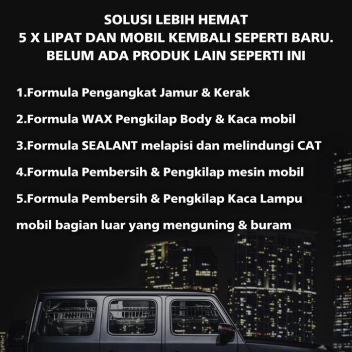 RUMBLE SEALANT WAX SPRAY PENGKILAP BODY PENGHILANG JAMUR KACA MOBIL