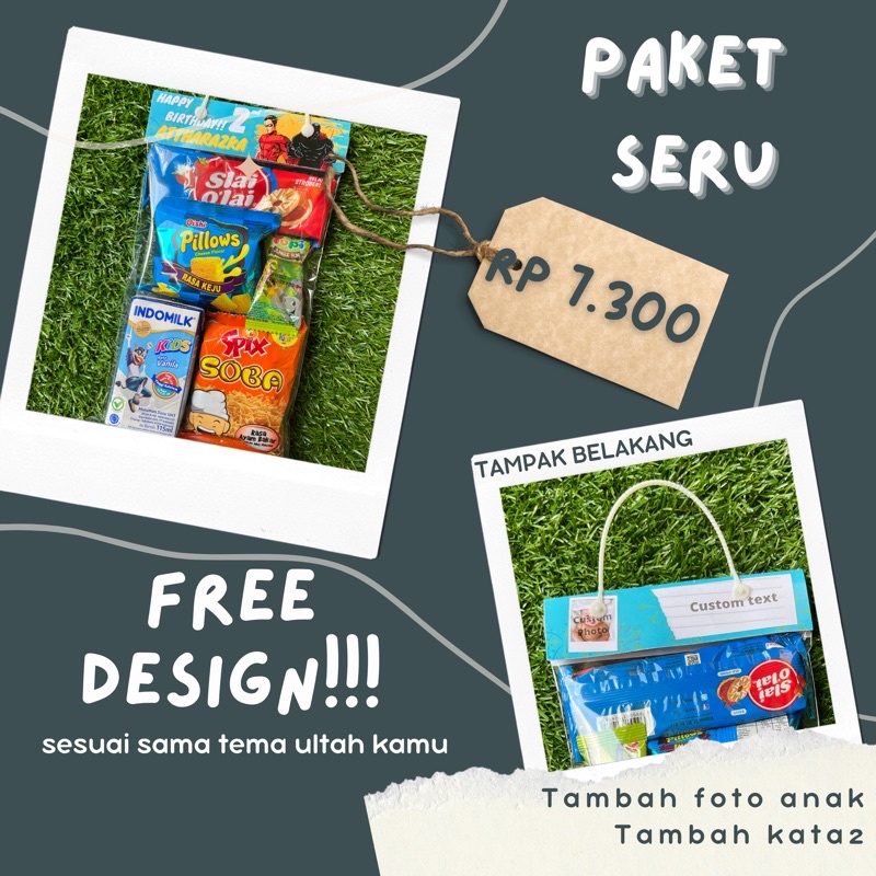 

PAKET SERU | BINGKISAN ULANG TAHUN ANAK | HAMPERS ULANG TAHUN ANAK | SNACK ULANG TAHUN ANAK