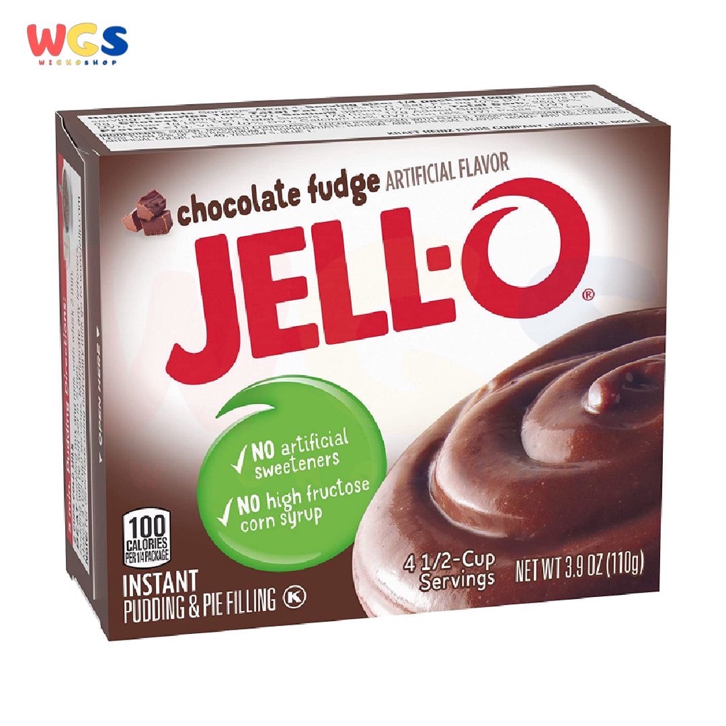 Jell-O Chocolate Instant Pudding &amp; Pie Filling Gelatin 3.9oz 110g