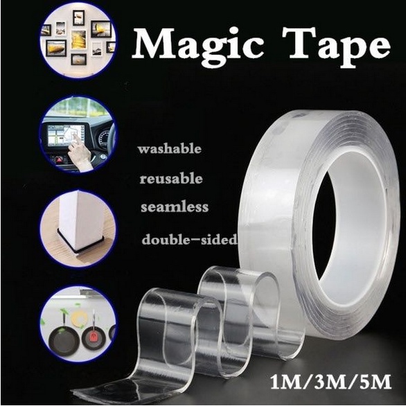 

Lakban Double Tape Ajaib Bening 2 Sisi Solatip Serbaguna Tempelan Perekat Dinding Kuat 1M Isolasi Dua Sisi Multifungsi MG