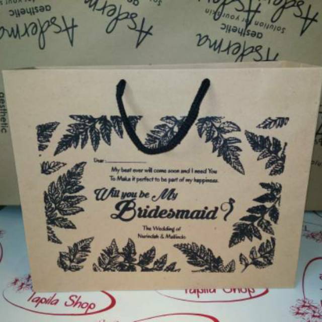 

Paperbag custom size kraft coklat 150gsm P34 x L10 x T28 free desain