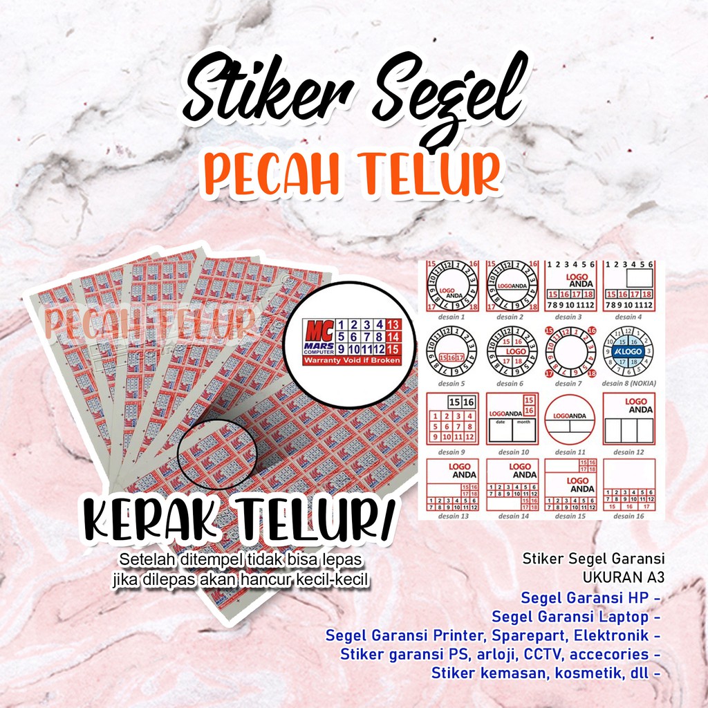 

STIKER SEGEL PECAH TELUR / A3 TERMASUK CUTTING