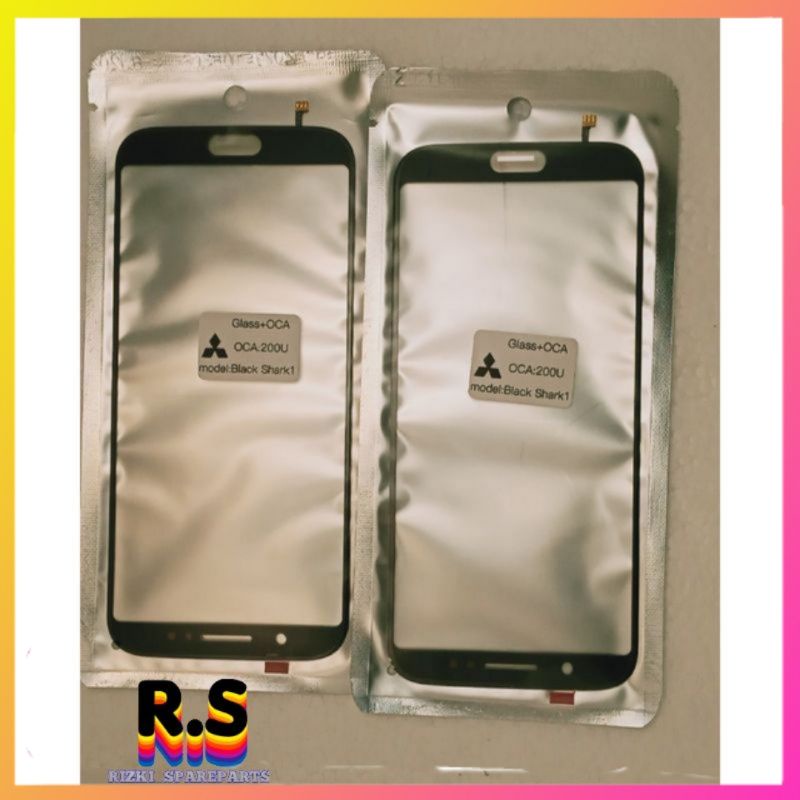 TOUCHSCREEN TS LAYAR SENTUH KACA LCD BLACK SHARK 1 PLUS LEM OCA ORIGINAL