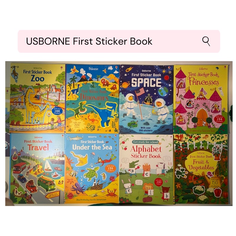 

USBORNE First Stiker Book / Buku Anak - Anak Usborne 100% Original