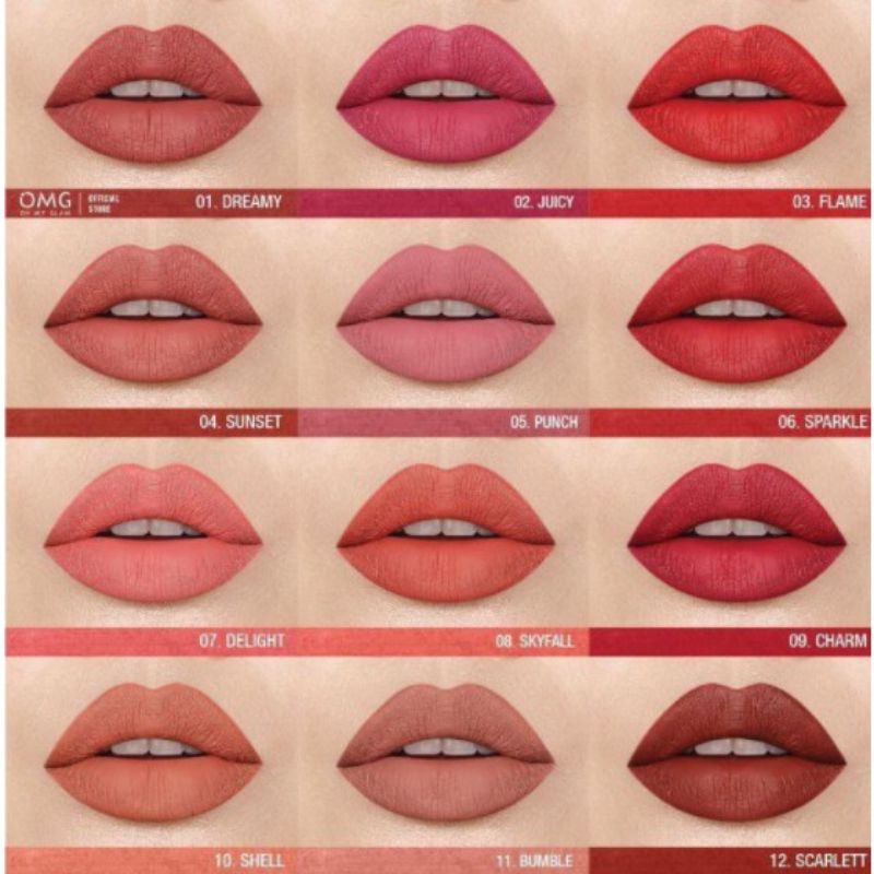 OMG oh my glam matte kiss lip cream matte / lip cream OMG / lip cream oh my glam / OMG lip cream / OMG oh my glam liptint / OMG oh my glam lip tint/ liptint OMG / lip tint OMG/ OMG liptint/ OMG lip tint