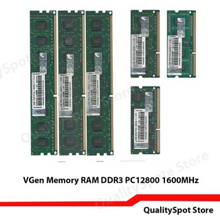 VGen Memory RAM PC 12800 DDR3 1600MHz Longdimm Sodimm 2Gb 4Gb 8Gb V-Gen Rescue