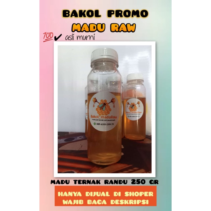 

RAW HONEY RANDU 250 gr ASLI PATI