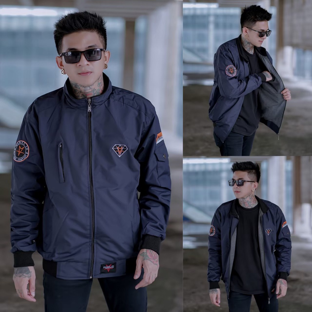 Jaket Black Diamond | Jaket Unisex Pria &amp; Wanita | Original Rebel ID | Dhea Fashion