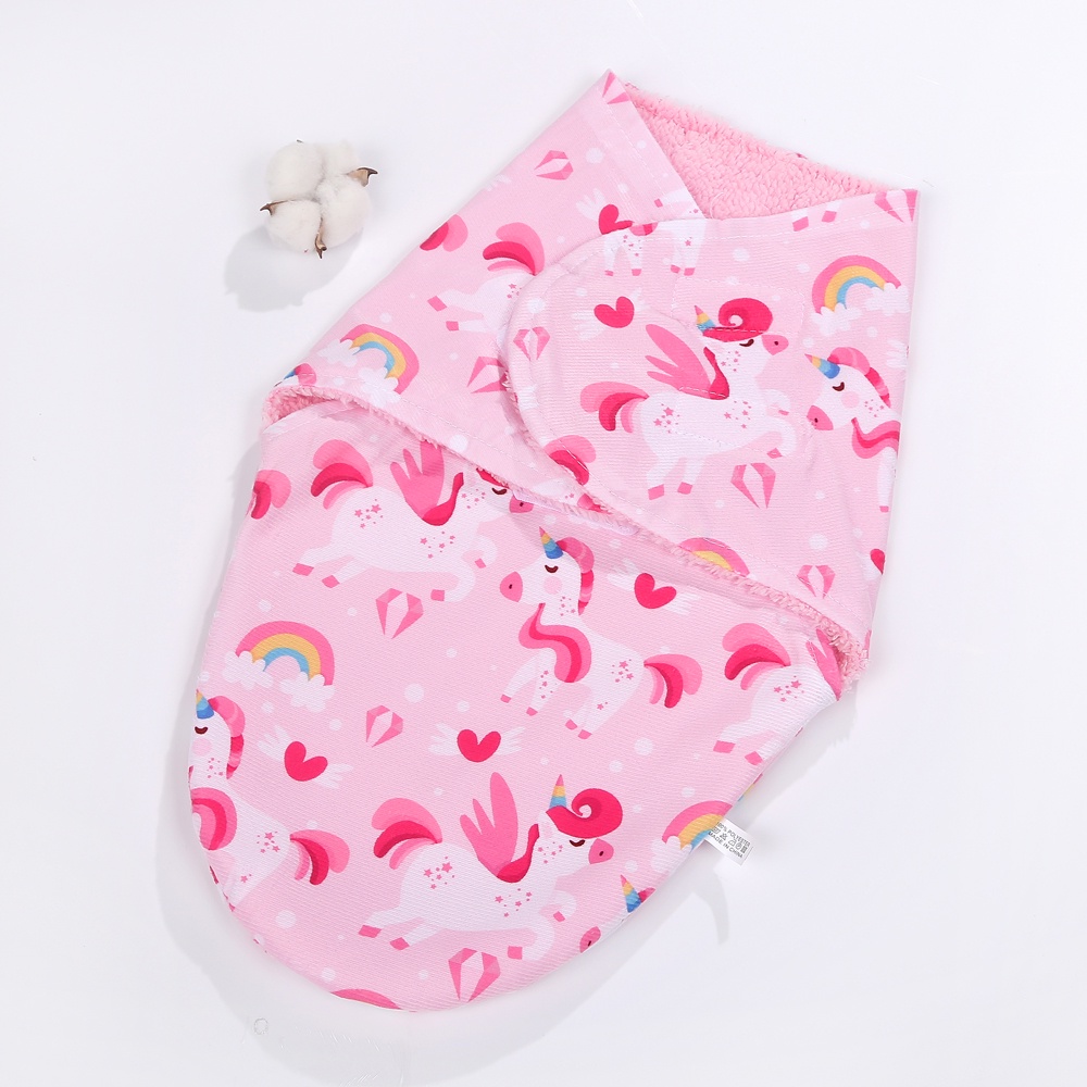 baby swaddle Selimut bayi instant fleece lembut halus bedong instal perekat sweddle baby newborn sleepingbag