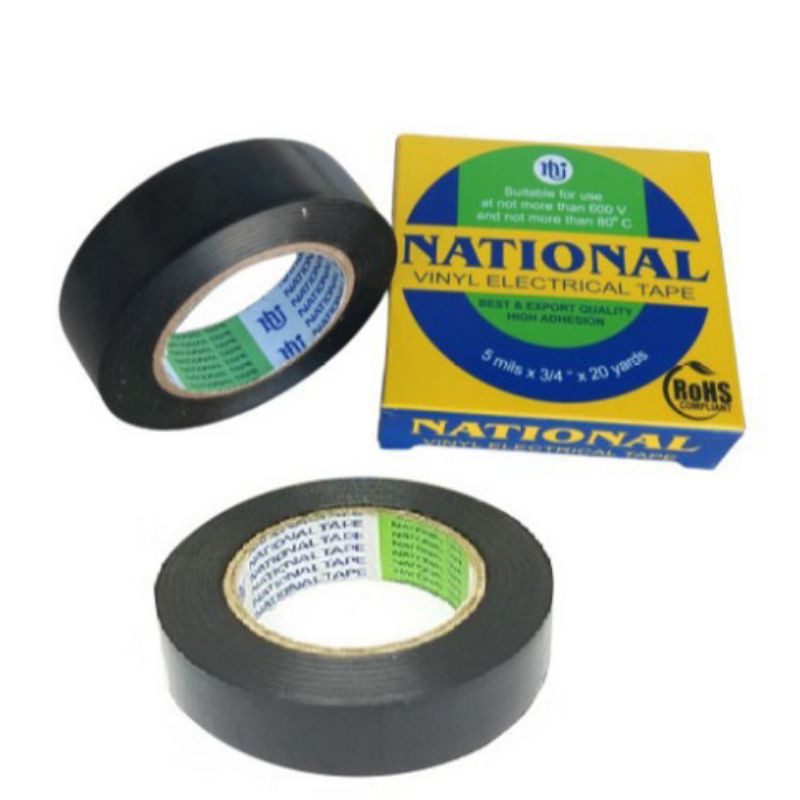 

LAKBAN ISOLASI KABEL LISTRIK HITAM NATIONAL