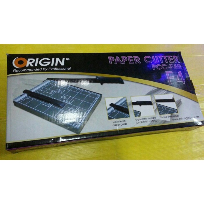 

kertas-pemotong- origin paper cutter f4r dark grey - alat potong kertas ukuran f4 -pemotong-kertas.