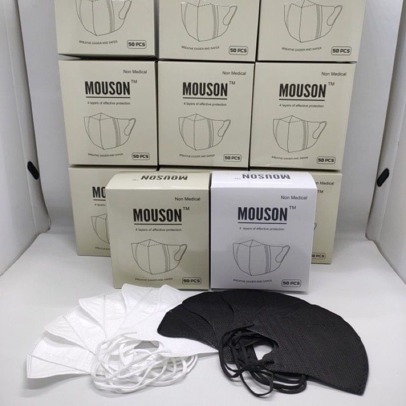 MASKER DUCKBILL MOUSON GARIS 4PLY EMBOS ORIGINAL