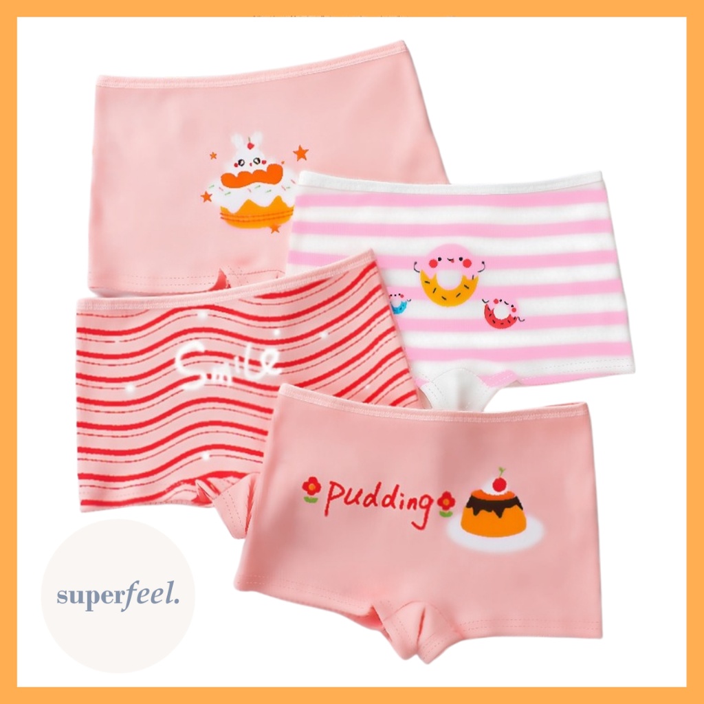 SFL CELANA DALAM KATUN BOXER ANAK PEREMPUAN COTTON NYAMAN BOCAH BALITA CD WANITA KECIL 702