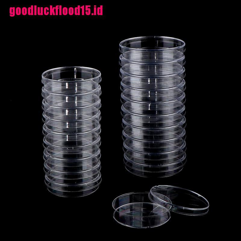 {LUCKID}10Pcs/Set Polystyrene Sterile Petri Dishes Bacteria Culture Dish for Laboratory