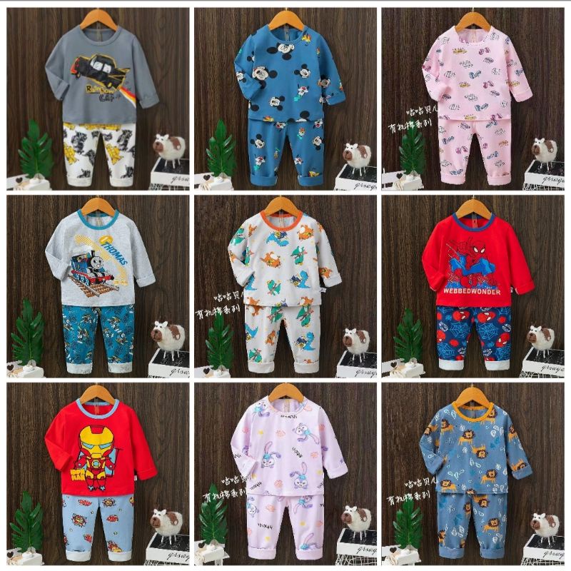 Grosir Piyama Kubao dan Jijibeier 3 setel