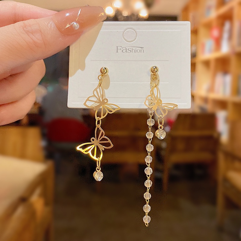 Anting Gantung Model Rumbai Bahan Silver 925 Untuk Wanita