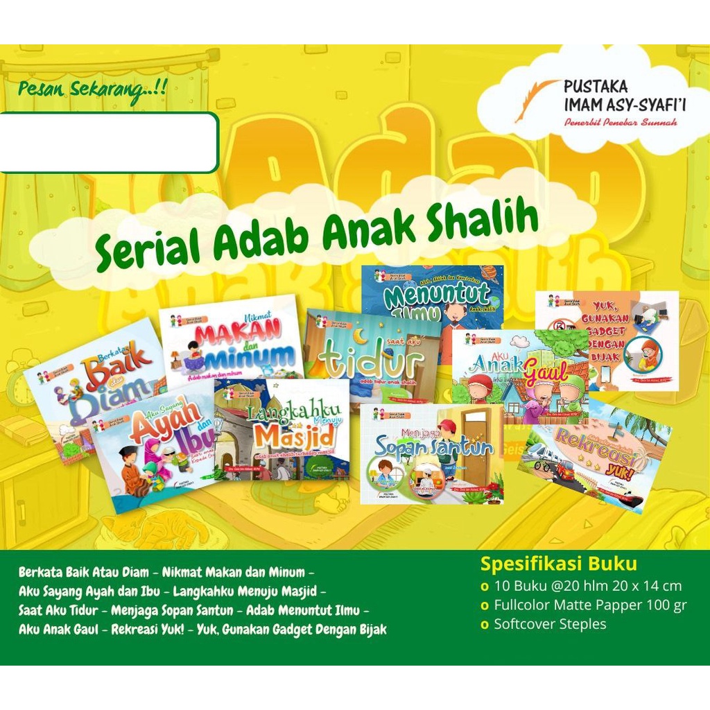 BUKU ANAK SERIAL ADAB ANAK SHALIH